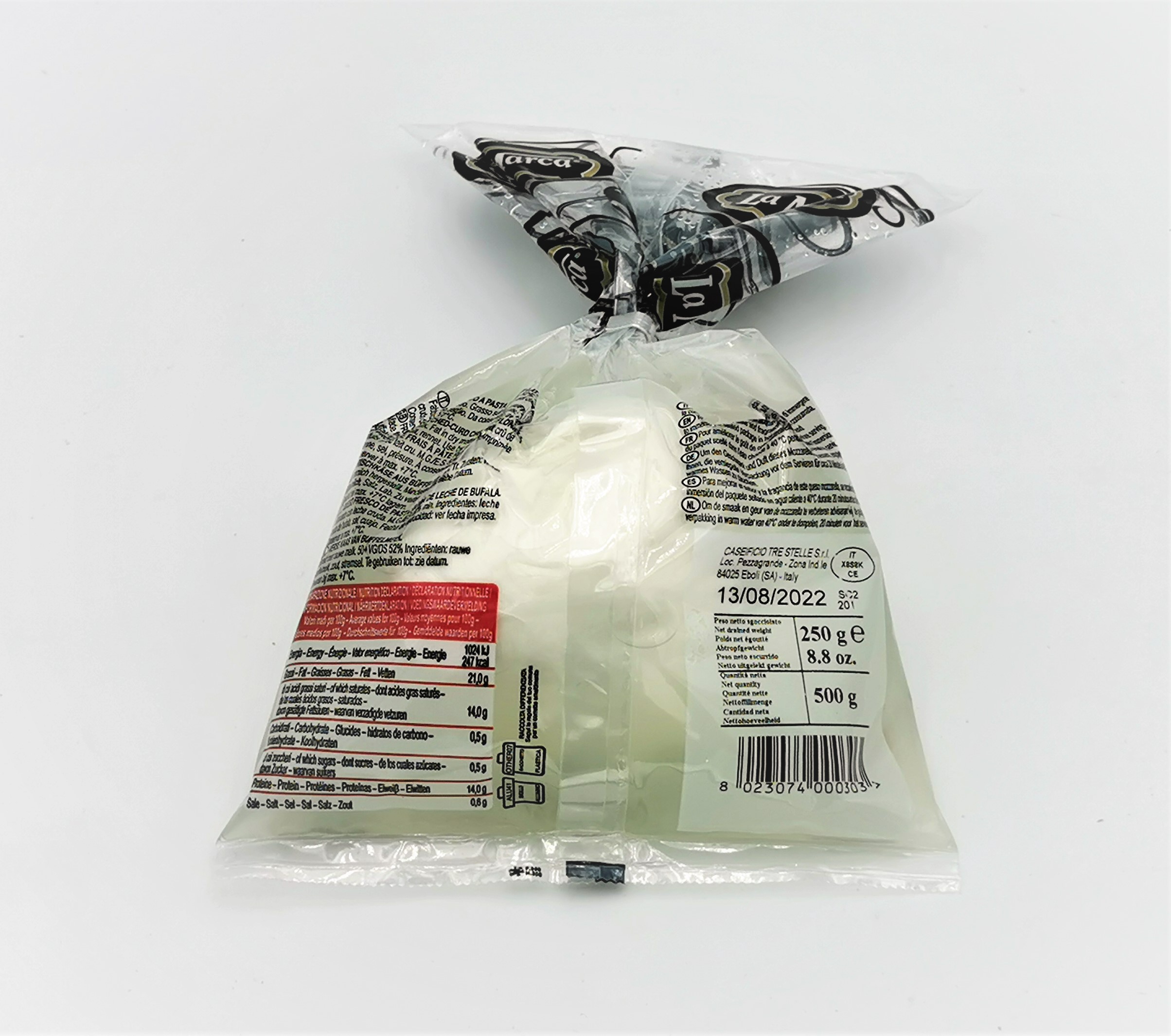 Mozzarella di bufala AOP lait cru 250g